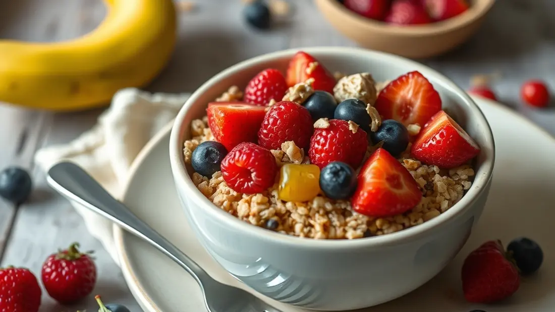 Quinoa tostado con frutas y nueces