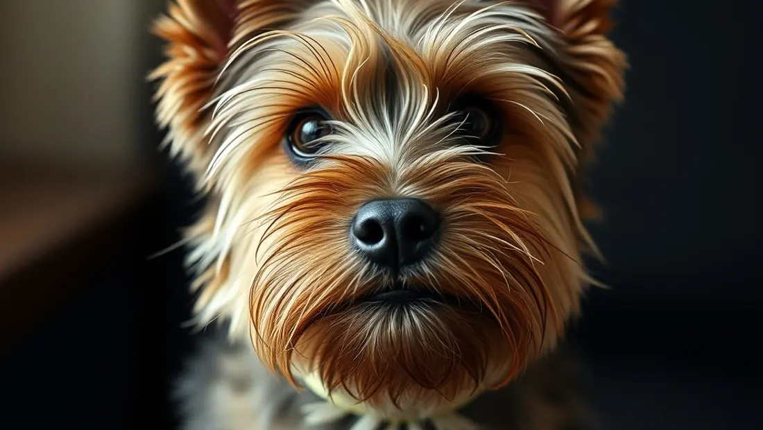 Perro con expresión juguetona
