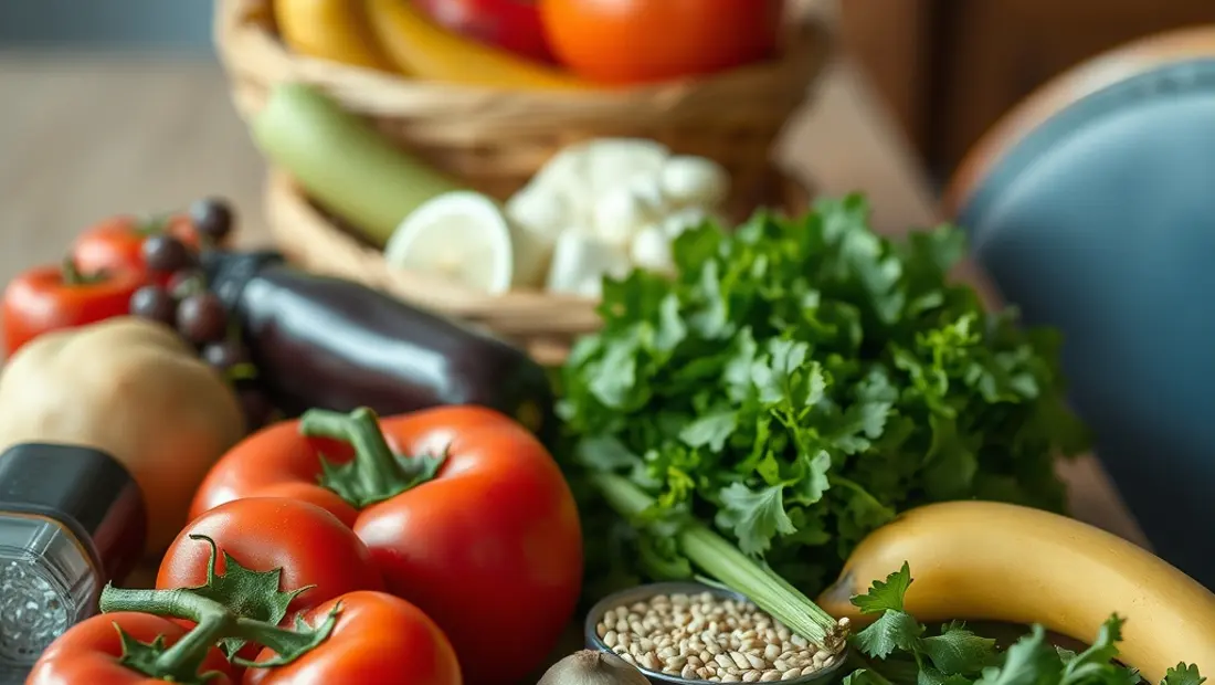 Alimentos frescos y naturales.