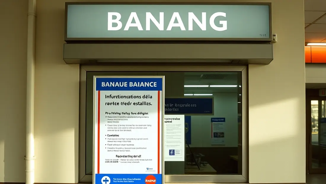 Una banca con un cartel sobre la cierre de otra sucursal