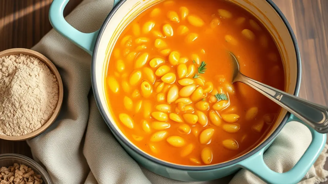 Sopa de lentejas con proteínas adicionadas