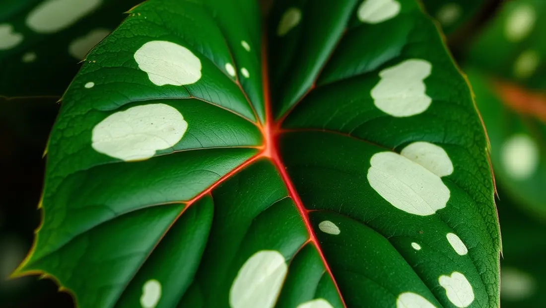 Diseño de la begonia maculata