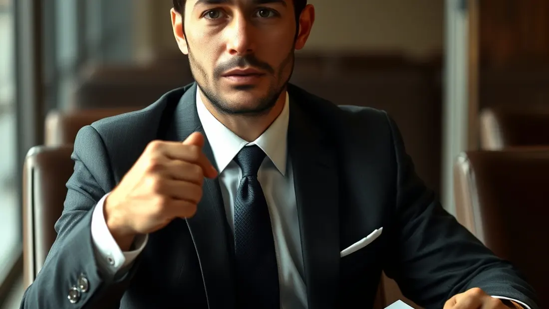 Un hombre firmando un contrato con confianza.