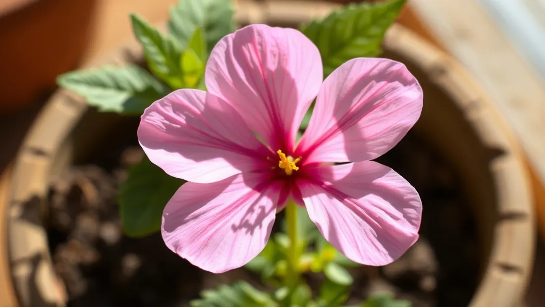 Fleur de Hypoestes en solil