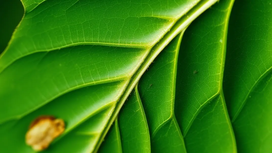 Feuille de Hypoestes avec marques