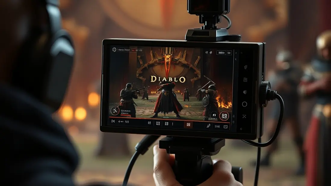 Scène de jeu de Diablo 4 sur l'écran.