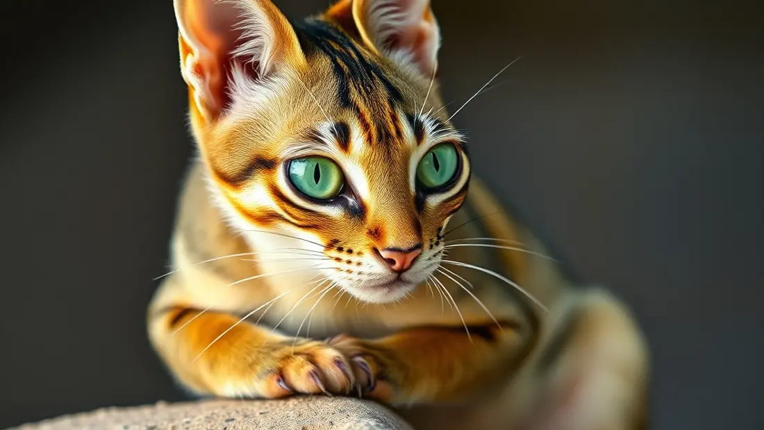 Gata tricolor contemplativa