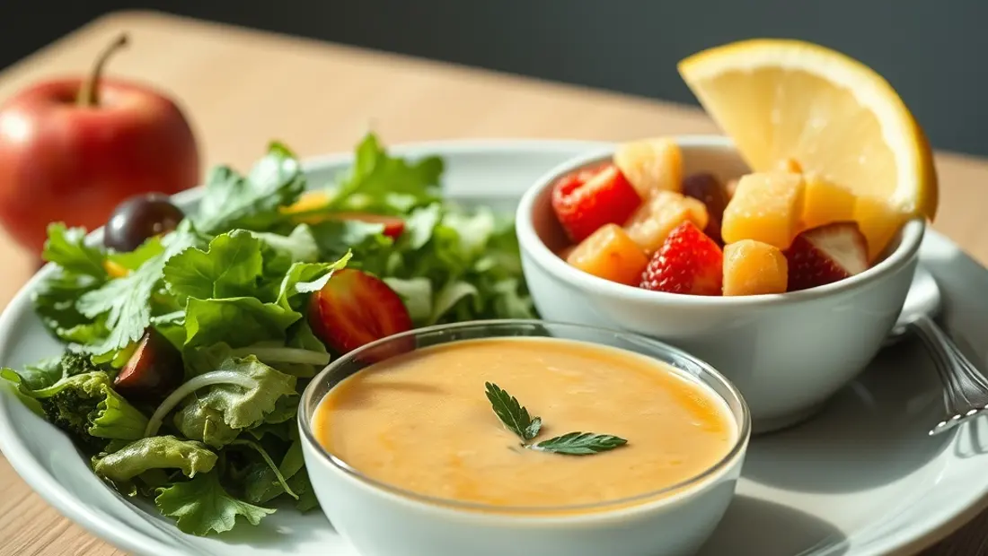 Almuerzo saludable con probióticos