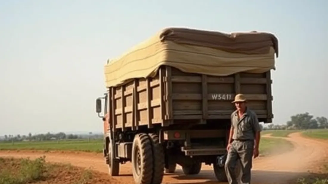 Trabajo en un campo, con un joven trabajador.