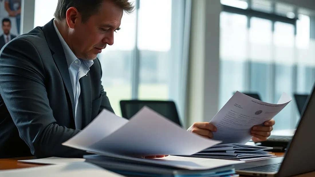 Hommes dans un bureau d'entraîneur