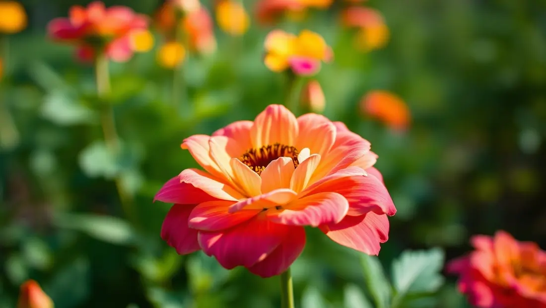 Fleur colorée dans un jardin