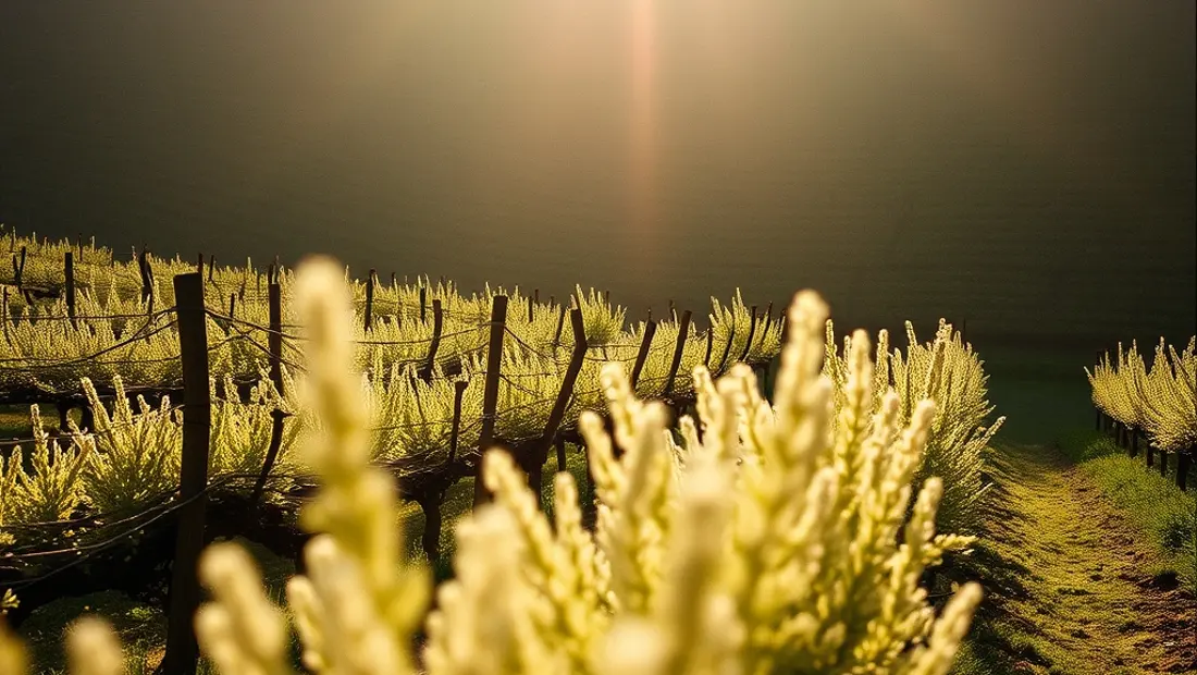 Vides de Pedro Ximénez en un campo soleado