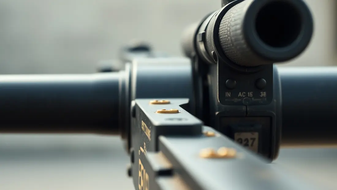 Detalle de la culata y el cañón de la arma de fuego Perazzi MX8 Trap