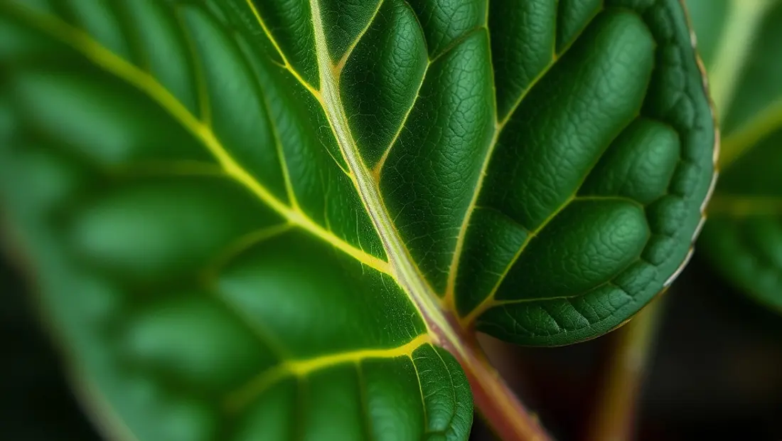 Diseño de la hoja de Pilea peperomioides.