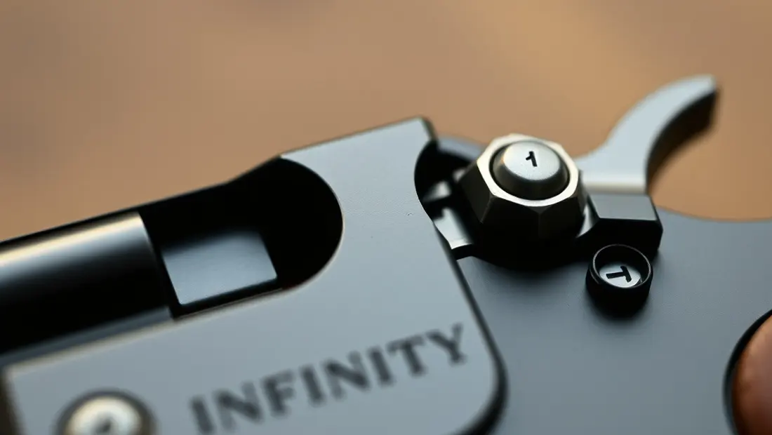 Diseño de la empuñadura de la pistola Infinity