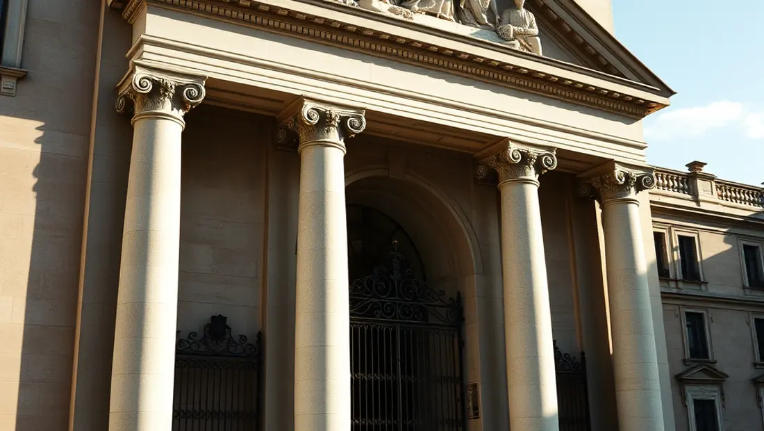 Detalle de la fachada del Museo del Prado