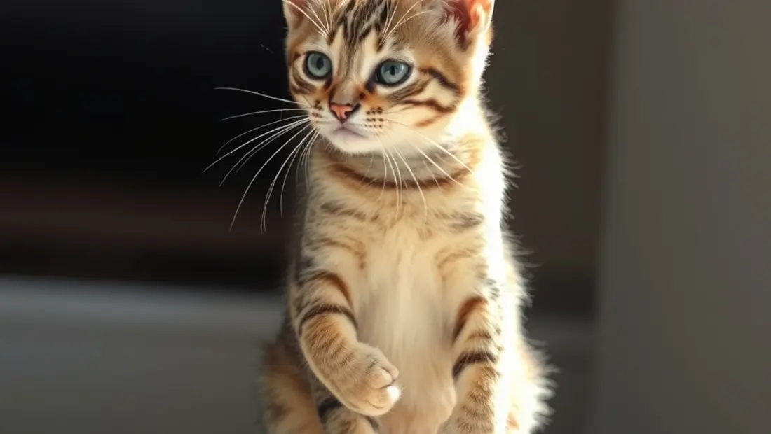 Pulga en un gato