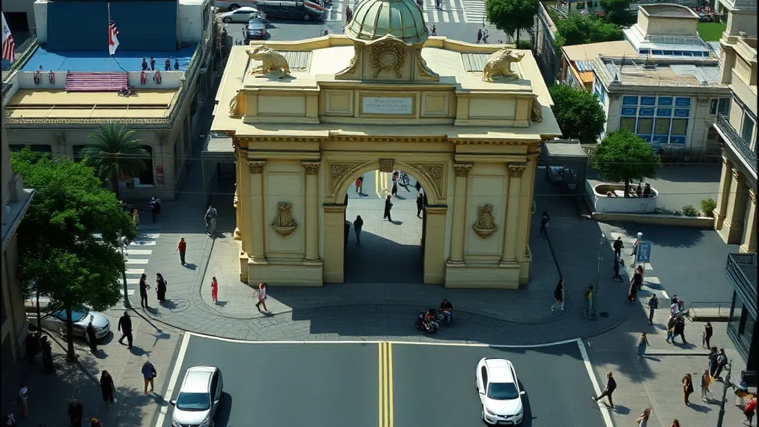 Puerta del Sol con gente y coches