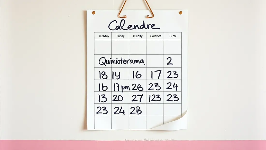 Un calendario con marcas de bolígrafos.
