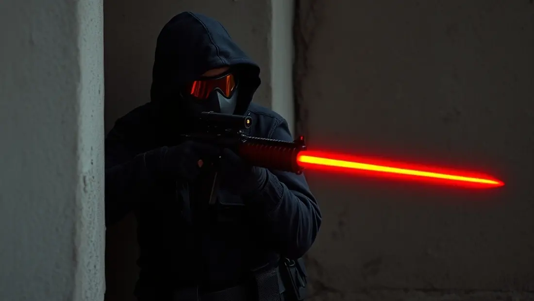 Soldado con Red MK4 en posición de combate