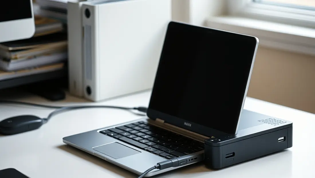 Ordinateur avec lecteur de disque dur