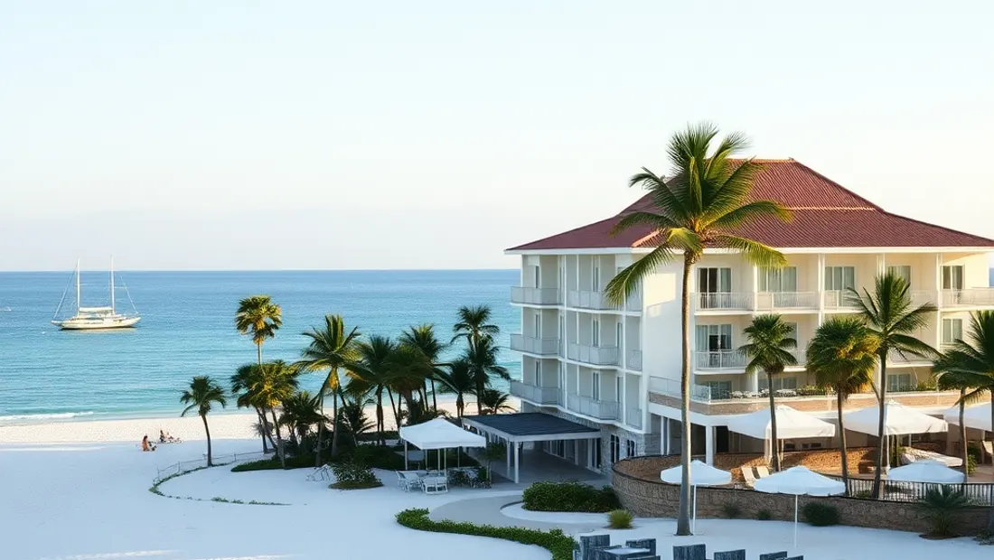 Hôtel de luxe en plages de sable blanc