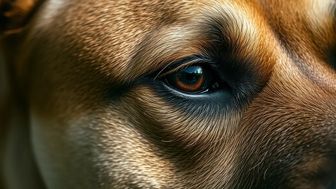 Glándulas sudoríparas en la piel de un perro.