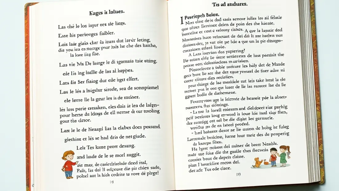Una página de un libro de trabalenguas en euskera.